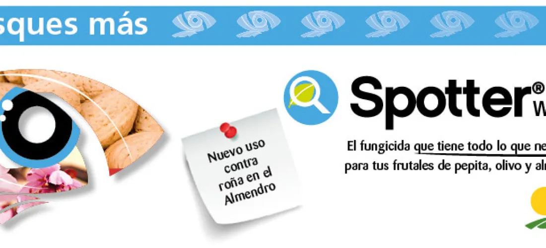 Spotter WG - nuevo uso contra roña y mancha ocre en Almendro